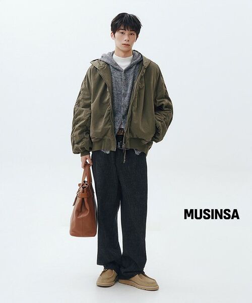 BRANDED（ブランデッド）の「SHIRRING HOOD BOMBER JACKET [VINTAGE KHAKI]（ブルゾン・メンズ・その他・MEDIUM/LARGE/X-LARGE）」の7枚目の写真