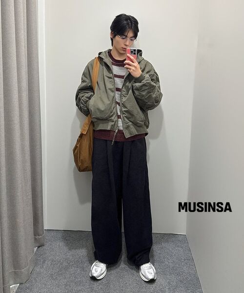 BRANDED（ブランデッド）の「SHIRRING HOOD BOMBER JACKET [VINTAGE KHAKI]（ブルゾン・メンズ・その他・MEDIUM/LARGE/X-LARGE）」の8枚目の写真