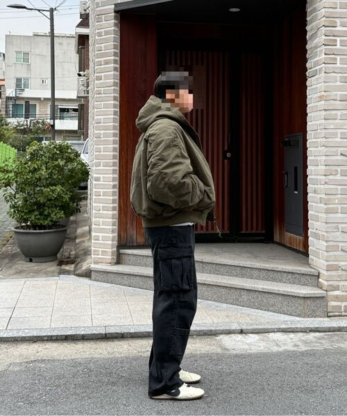 BRANDED（ブランデッド）の「SHIRRING HOOD BOMBER JACKET [VINTAGE KHAKI]（ブルゾン・メンズ・その他・MEDIUM/LARGE/X-LARGE）」の10枚目の写真