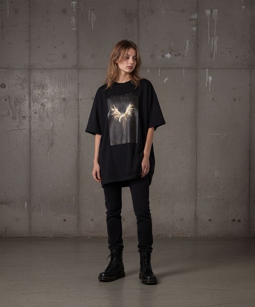 BROTHERHOOD(ブラザーフッド)の「【ROMANTIC DISRUPTION】Golden Vein Phoenix Big SS Tee(Tシャツ/カットソー・メンズ・グリーン系その他/ホワイト/ブラック/ブルー系その他・X-LARGE)」の3枚目の写真