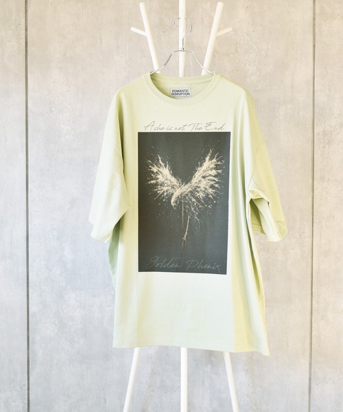 BROTHERHOOD(ブラザーフッド)の「【ROMANTIC DISRUPTION】Golden Vein Phoenix Big SS Tee(Tシャツ/カットソー・メンズ・グリーン系その他/ホワイト/ブラック/ブルー系その他・X-LARGE)」の9枚目の写真