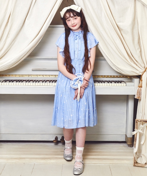 mezzo piano Junior(メゾピアノジュニア)の「リボン柄シアーソックス(ソックス/靴下・キッズ・オフホワイト/ブラック・S(22-25cm))」の7枚目の写真