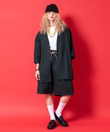 a.p.o.v.（エーピーオービー）の「a.p.o.v. コットンシーチングタックワイドハーフパンツ（その他パンツ）」