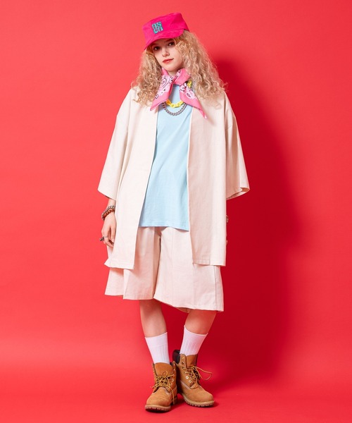 a.p.o.v.(エーピーオービー)の「a.p.o.v. コットンシーチングタックワイドハーフパンツ(その他パンツ・メンズ・グリーン/アイボリー/ブラック・ONESIZE)」の8枚目の写真
