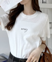 Ada.（エイダ）の「ミニロゴ レタリングデザイン 半袖Ｔシャツ（Tシャツ/カットソー）」