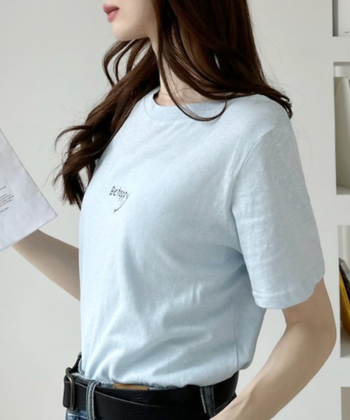 Ada.（エイダ）の「ミニロゴ レタリングデザイン 半袖Ｔシャツ（Tシャツ/カットソー・レディース・ネイビー/ブルー/ホワイト・FREE）」の17枚目の写真