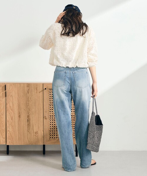 fredy emue（フレディエミュ）の「シアーレースZIPブルゾン（ブルゾン・レディース・オフホワイト/ブラック・38）」の19枚目の写真