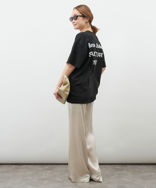 Deuxieme Classe（ドゥーズィエムクラス）の「追加【BRAWN/ブラウン】 LOGO Tシャツ（Tシャツ/カットソー・レディース・ブラック/ホワイト・FREE）」の10枚目の写真