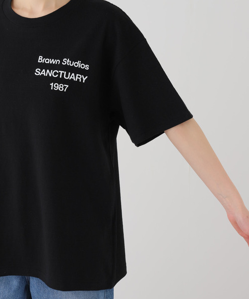 Deuxieme Classe（ドゥーズィエムクラス）の「追加【BRAWN/ブラウン】 LOGO Tシャツ（Tシャツ/カットソー・レディース・ブラック/ホワイト・FREE）」の21枚目の写真