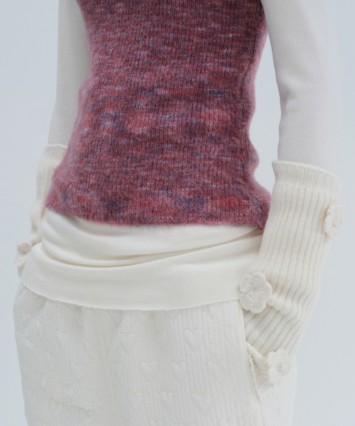 DIAGONAL（ダイアゴナル）の「BRUSHED OFF SHOULDER KNIT (purple)（ニット/セーター・レディース・その他・FREE）」の8枚目の写真