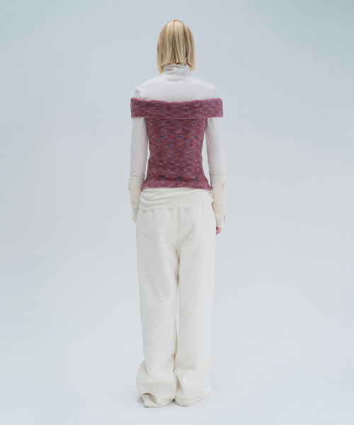 DIAGONAL（ダイアゴナル）の「BRUSHED OFF SHOULDER KNIT (purple)（ニット/セーター・レディース・その他・FREE）」の10枚目の写真