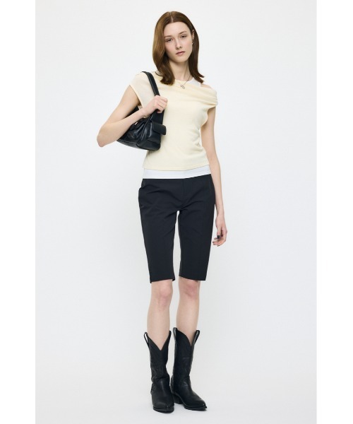 MOUSSY（マウジー）の「STRETCH CAPRI パンツ（その他パンツ・レディース・ブラック・2/1）」の4枚目の写真