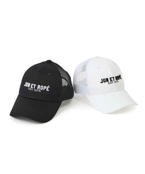 JUN&ROPE'（ジュンアンドロペ）の「ロゴ入りサイドバックメッシュキャップ（キャップ・メンズ・ホワイト/ブラック・FREE）」の10枚目の写真