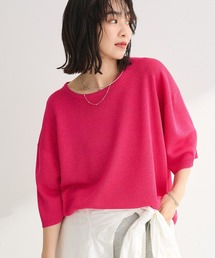 還元中！　♡季節の合間に着やすい七分袖ニット♡ピンク　38（9号）【新品未使用】 還元中！ ♡季節の合間に着やすい七分袖ニット♡ピンク 38（9号