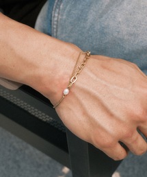 NOIRER（ノイア）の「[ノイエXイフィット] コンビネーションレイヤードブレスレット (ゴールド)（その他小物）」