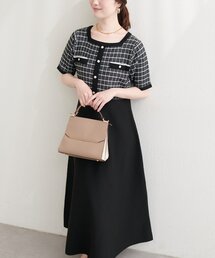 セール】フラワージャガードプチハイパイピングワンピース（ワンピース