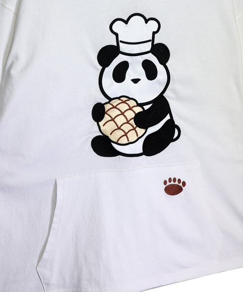 PANDIESTA（パンディエスタ）の「メロンパンダさん なりきりパーカー(M2)（パーカー・メンズ・ホワイト/ミント/ブラック・M/L/XL）」の13枚目の写真