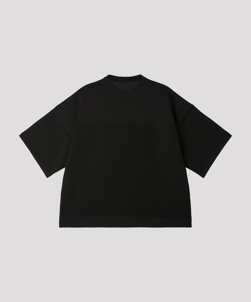 CFCL(シーエフシーエル)の「【CFCL】WAFFLE LUCENT SHORT SLEEVE TEE SHIRT(Tシャツ/カットソー・メンズ・グリーン/ライトグレー/ブラック・FREE)」の5枚目の写真