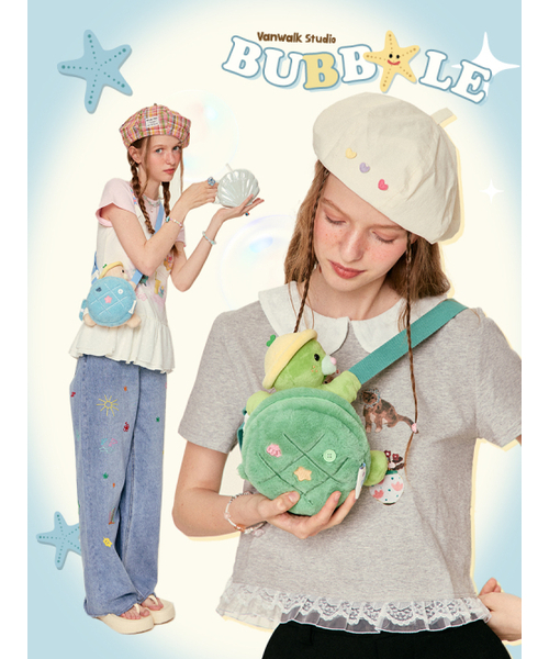 VANWALK（バンウォーク）の「オーシャンアイランドベイビーウミガメクロスバッグ[グリーンウミガメ]（メッセンジャーバッグ・レディース・その他・FREE）」の5枚目の写真