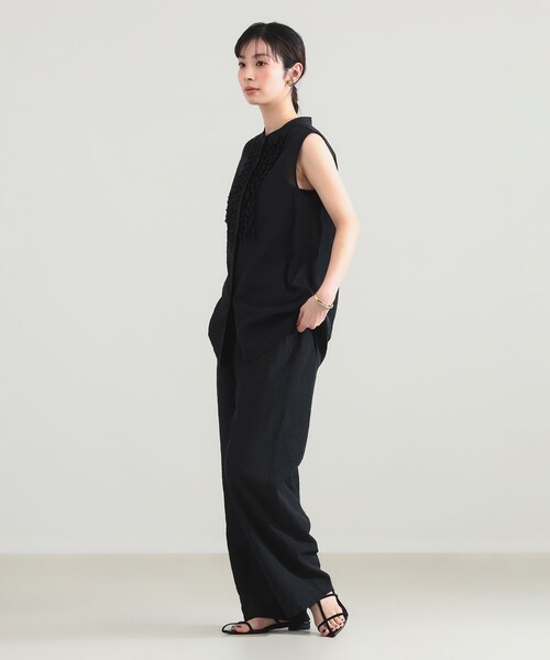 Demi-Luxe BEAMS(デミルクス ビームス)の「レーヨンリネン ドロスト イージーパンツ(その他パンツ・レディース・ベージュ/イエロー系その他2/ブラック・36/38)」の15枚目の写真