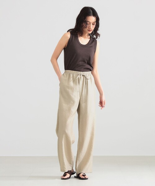 Demi-Luxe BEAMS(デミルクス ビームス)の「レーヨンリネン ドロスト イージーパンツ(その他パンツ・レディース・ベージュ/イエロー系その他2/ブラック・36/38)」の19枚目の写真