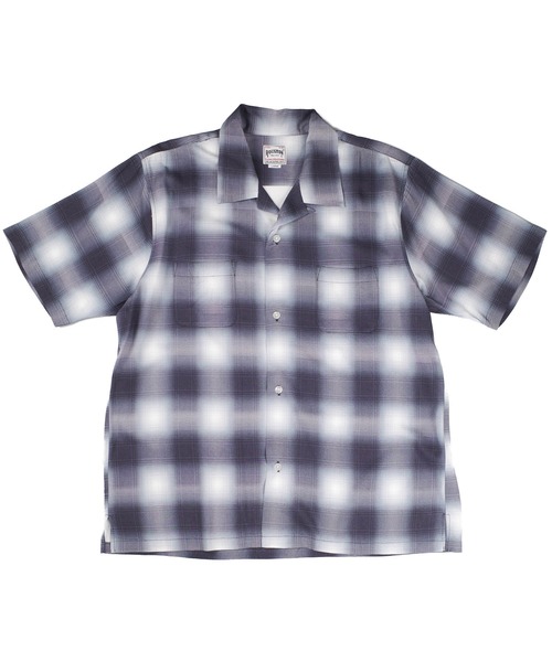 HOUSTON(ヒューストン)の「【UT207】【HOUSTON/ヒューストン】OMBRE CHECK S/S SHIRT 41285(シャツ/ブラウス・メンズ・ブラック/パープル・LARGE)」の18枚目の写真