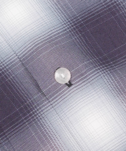 HOUSTON(ヒューストン)の「【UT207】【HOUSTON/ヒューストン】OMBRE CHECK S/S SHIRT 41285(シャツ/ブラウス・メンズ・ブラック/パープル・LARGE)」の13枚目の写真