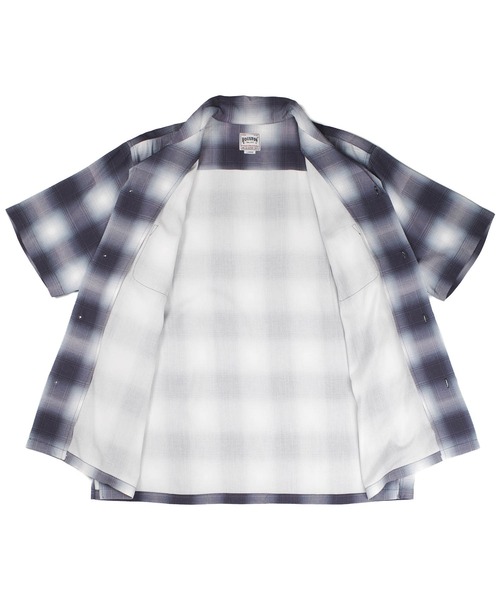 HOUSTON(ヒューストン)の「【UT207】【HOUSTON/ヒューストン】OMBRE CHECK S/S SHIRT 41285(シャツ/ブラウス・メンズ・ブラック/パープル・LARGE)」の12枚目の写真