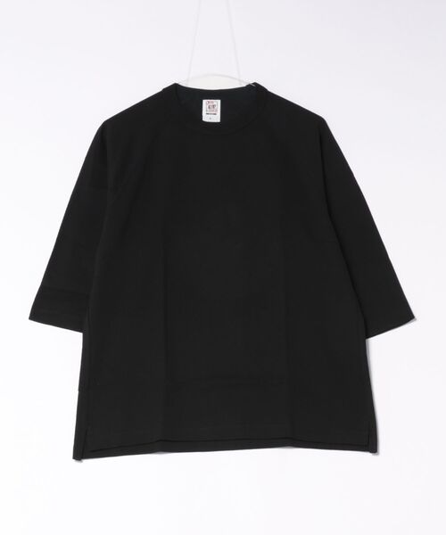 TONE SELECT WEAR（トーンセレクトウェア）の「CROSS&STITCH(クロスアンドステッチ) オープンエンド リラックスフィット ラグラン 7分袖 Tシャツ (OE1250)（Tシャツ/カットソー・メンズ・ホワイト/ネイビー/グレー系その他/ブラック・X-LARGE/LARGE/MEDIUM/SMALL）」の2枚目の写真