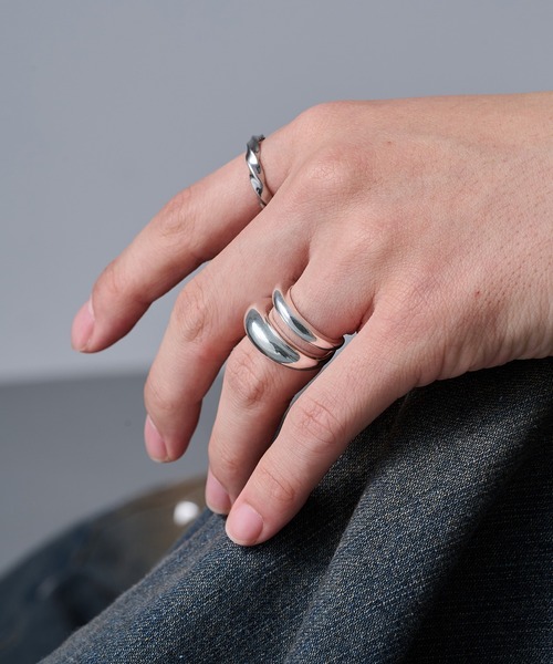 MAISON CLUB(メゾンクラブ)の「【MAISON CLUB】Melt Layer Ring Silver925 KUN(リング・メンズ・シルバー・FREE)」の1枚目の写真