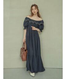 エアリーワッシャーボリュームワンピース