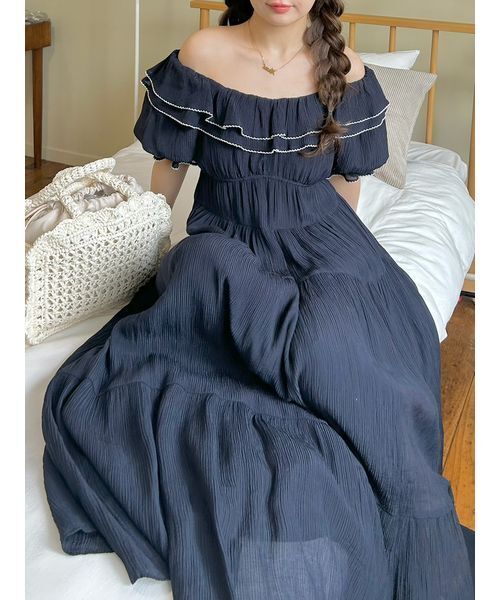 エアリーワッシャーボリュームワンピース（ワンピース）｜LILY BROWN