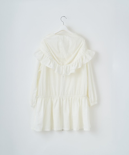 CONZ(コンズ)の「【naokitomizuka(ナオキトミヅカ)】Nylon frilled mountain parka(パーカー・レディース・ブラック/ホワイト・34)」の7枚目の写真