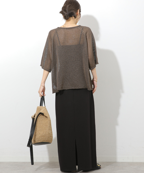 JOURNAL STANDARD relume(ジャーナルスタンダード レリューム)の「バイオウォッシュIラインスカート(スカート・レディース・ブラウン/ブラック・FREE)」の5枚目の写真