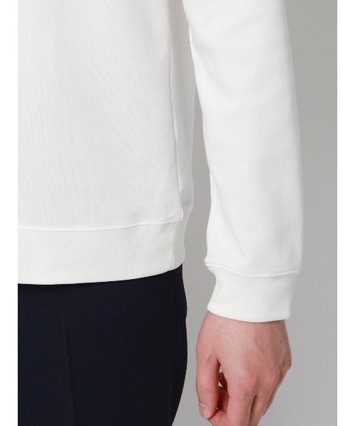 SUIT SQUARE(スーツスクエア)の「オフィT/モックネックTシャツ/長袖/ウォッシャブル/プレーティング天竺/無地(Tシャツ/カットソー・メンズ・ブラック/グレー/ホワイト/ネイビー・S/M/L/LL/3L)」の13枚目の写真