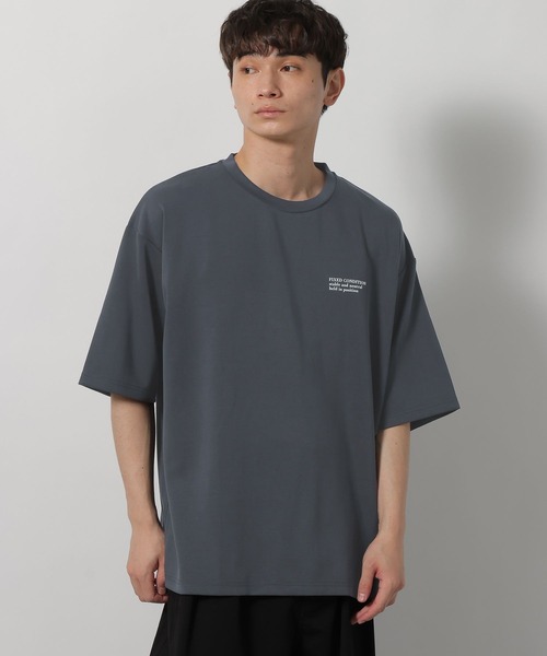 LAKOLE(ラコレ)の「【接触冷感】シルキーダンボールTシャツ / 662019(Tシャツ/カットソー・メンズ・ネイビー/ホワイト/ライトグレー/ボルドー/ブラック・SMALL/MEDIUM/LARGE)」の4枚目の写真