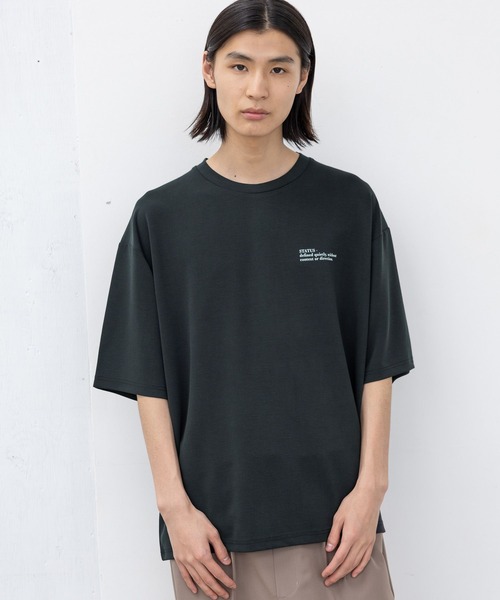 LAKOLE(ラコレ)の「【接触冷感】シルキーダンボールTシャツ / 662019(Tシャツ/カットソー・メンズ・ネイビー/ホワイト/ライトグレー/ボルドー/ブラック・SMALL/MEDIUM/LARGE)」の6枚目の写真
