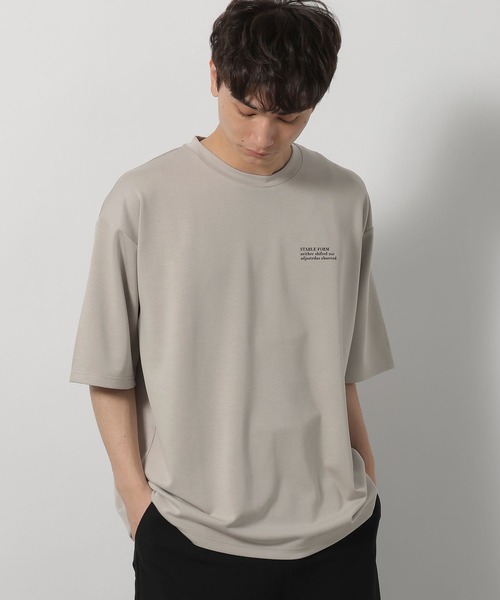LAKOLE(ラコレ)の「【接触冷感】シルキーダンボールTシャツ / 662019(Tシャツ/カットソー・メンズ・ネイビー/ホワイト/ライトグレー/ボルドー/ブラック・SMALL/MEDIUM/LARGE)」の10枚目の写真