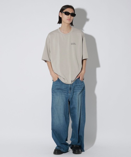 LAKOLE(ラコレ)の「【接触冷感】シルキーダンボールTシャツ / 662019(Tシャツ/カットソー・メンズ・ネイビー/ホワイト/ライトグレー/ボルドー/ブラック・SMALL/MEDIUM/LARGE)」の8枚目の写真