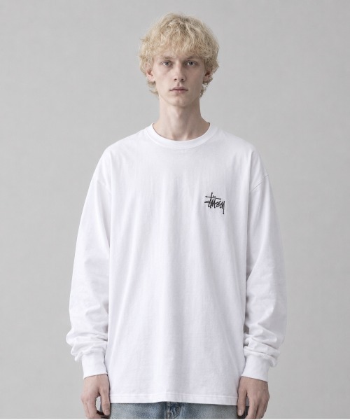 STUSSY（ステューシー）の「【STUSSY】ステューシー BASIC LOGO LONG SLEEVE ロゴ ロングスリーブ 長袖 Tシャツ/ 1995000（Tシャツ/カットソー・メンズ・ブラック/ホワイト・MEDIUM/X-LARGE/LARGE）」の7枚目の写真