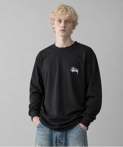STUSSY（ステューシー）の「【STUSSY】ステューシー BASIC LOGO LONG SLEEVE ロゴ ロングスリーブ 長袖 Tシャツ/ 1995000（Tシャツ/カットソー・メンズ・ブラック/ホワイト・MEDIUM/X-LARGE/LARGE）」の8枚目の写真