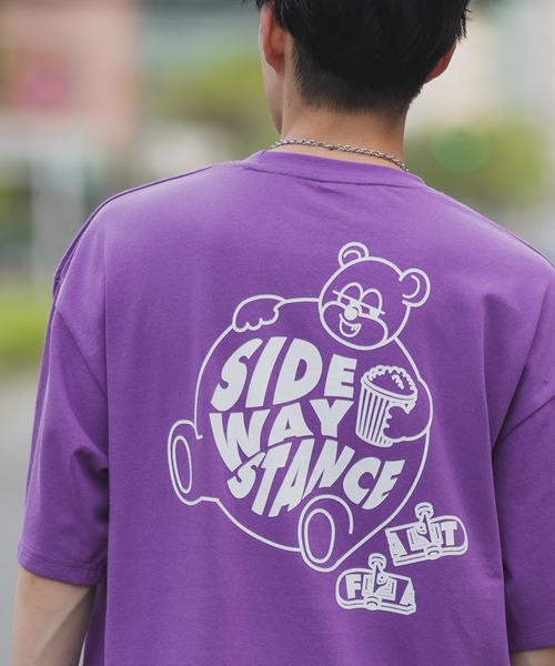 SIDEWAY STANCE(サイドウェイスタンス)の「【SIDEWAY STANCE】ファットベアー 半袖Tシャツ(Tシャツ/カットソー・メンズ・パープル/ホワイト/ダークブルー/ブラック・SMALL/X-LARGE/MEDIUM/LARGE)」の18枚目の写真