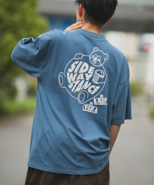 SIDEWAY STANCE(サイドウェイスタンス)の「【SIDEWAY STANCE】ファットベアー 半袖Tシャツ(Tシャツ/カットソー・メンズ・パープル/ホワイト/ダークブルー/ブラック・SMALL/X-LARGE/MEDIUM/LARGE)」の14枚目の写真