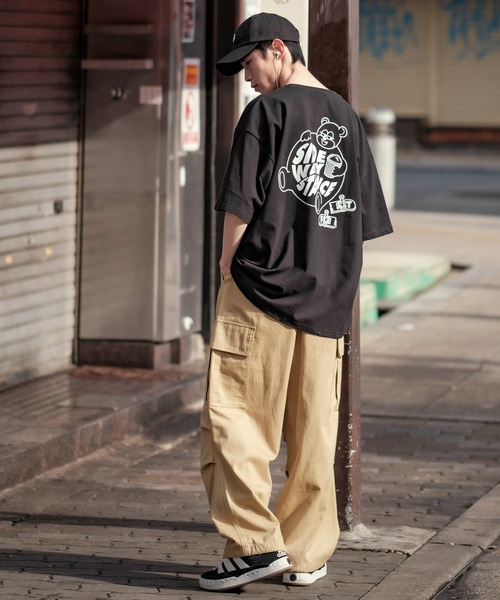 SIDEWAY STANCE(サイドウェイスタンス)の「【SIDEWAY STANCE】ファットベアー 半袖Tシャツ(Tシャツ/カットソー・メンズ・パープル/ホワイト/ダークブルー/ブラック・SMALL/X-LARGE/MEDIUM/LARGE)」の11枚目の写真