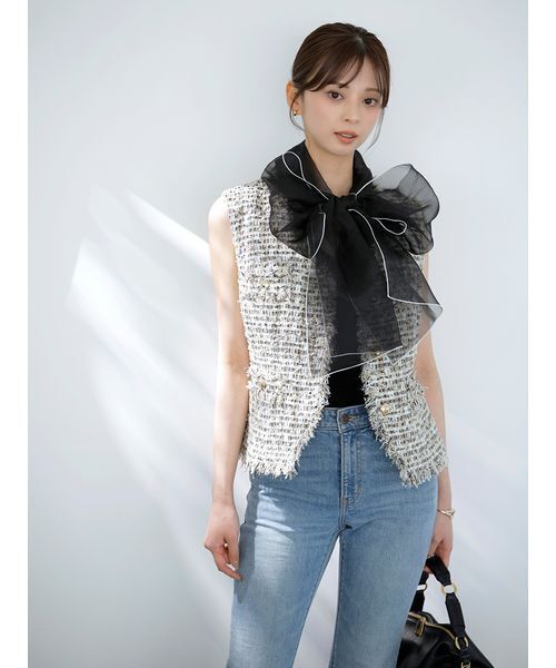 SNIDEL（スナイデル）の「【STYLE UP PANTS】フレアデニム（デニムパンツ・レディース・ブラウン/ブラック/インディゴブルー/ブルー・2/1/0）」の14枚目の写真
