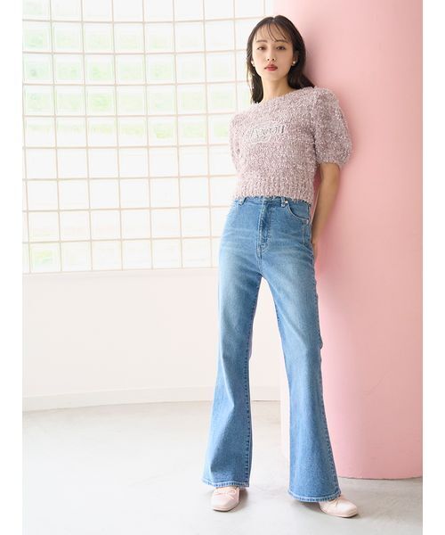 SNIDEL（スナイデル）の「【STYLE UP PANTS】フレアデニム（デニムパンツ・レディース・ブラウン/ブラック/インディゴブルー/ブルー・2/1/0）」の22枚目の写真