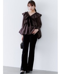 SNIDEL | 【STYLE UP PANTS】フレアパンツ(デニムパンツ)