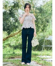 SNIDEL（スナイデル）の「【STYLE UP PANTS】フレアデニム（デニムパンツ）」