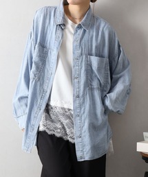 シアーデニム2WAYシャツ