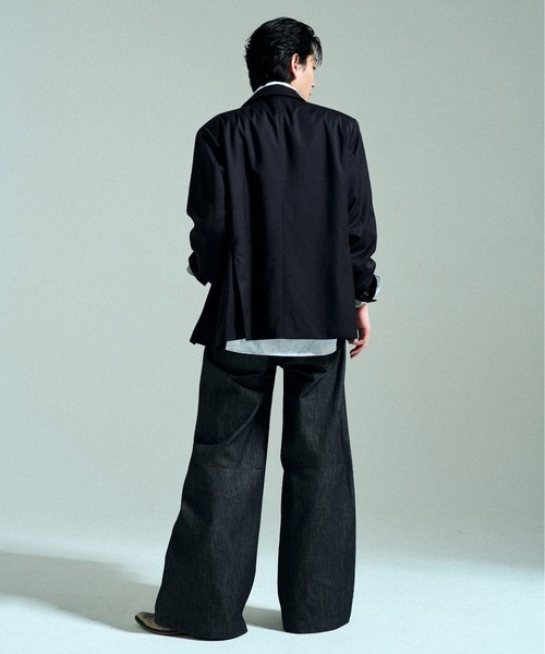CAMPHOR WOOD（カンファーウッド）の「【MADE IN JAPAN】13OZ RIGID STRAIGHT SLUB DENIM / 【国産デニム】13ozリジッドストレートスラブデニム（デニムパンツ・メンズ・ブラック・SMALL/MEDIUM/LARGE）」の6枚目の写真